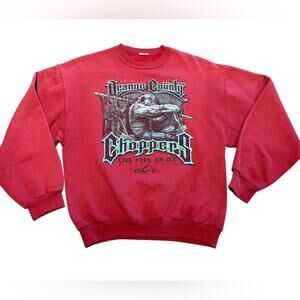 Vintage Orange County Choppers Red Graphic Sweatshirt in Adult Medium